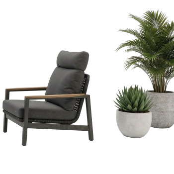 Крісло (з подушками) SUNART REYNE SUN 70G / ANTHRACITE