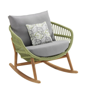 Крісло-гойдалка (з подушками) HIGOLD VASCA 30151525 / GREEN